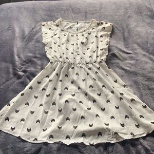 White cat dress